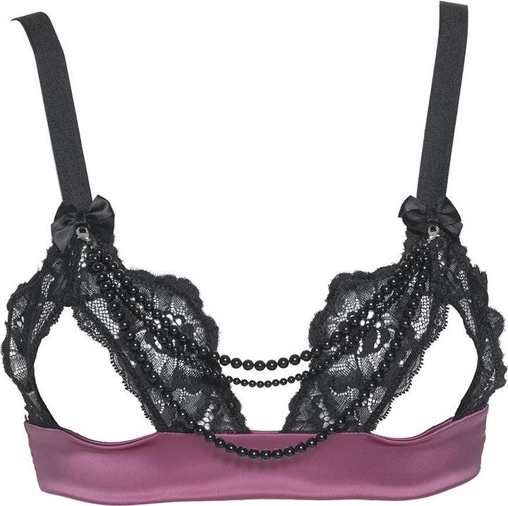 Produktbild Les Jupons de Tess Swarovski pearls open bra (XL)