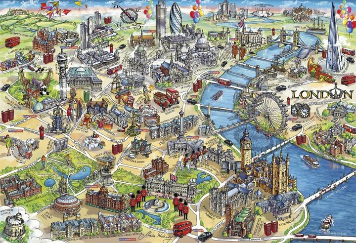 Produktbild Gibsons Games Puzzle 500 Londoner Attraktionen G3 (500 Teile)