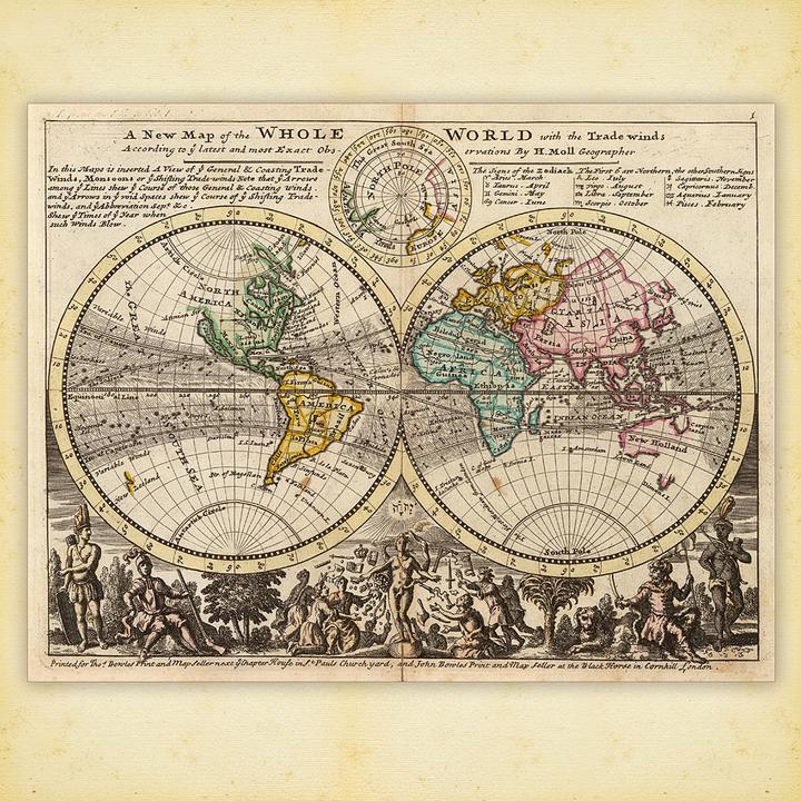 Image du produit Antique Maps 2024 (30 x 30 cm, Couverture rigide, Tchèque, Polonais, Néerlandais, Italien, Anglais, Espagnol, Allemand, Français)