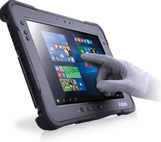 Actual product image Exone Tablet PC Pokini Tab K10 10.1inch Touch Digitizer, i5, 8GB, 256GB, Serial, W10 Pro, uGPS (10.10", 256 GB, Black)