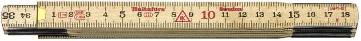 Hultafors Tommestok 1 m 6 led trae - 59-1-6, 100204 (M)