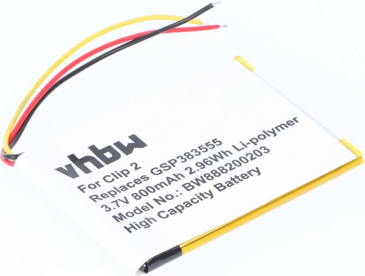 Produktbild XCell Akku Ersatz für JBL GSP383555 für Lautsprecher Boxen Speaker (800mAh, 3.7V, Li-Polymer) (Ersatzfernbedienung)
