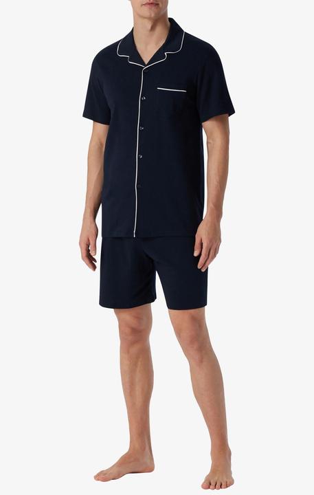 Produktbild Schiesser Pyjama "Fine Interlock" marine (52)