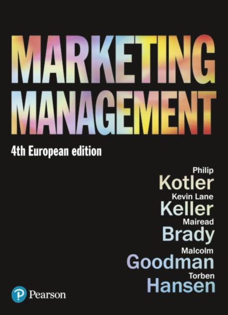 Image du produit Marketing Management (Anglais, Philip Kotler, Mairead Brady, Malcolm Goodman, Torben Hansen, Kevin Keller, 2019)