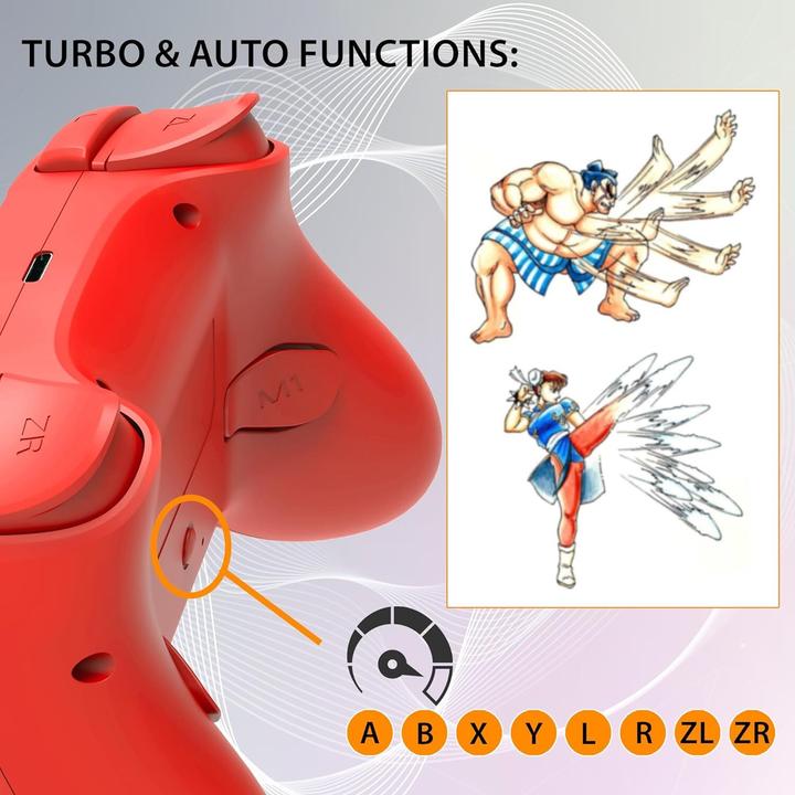 Image du produit Subsonic Contrôleur sans fil à Led rouge pour Switch (Switch)