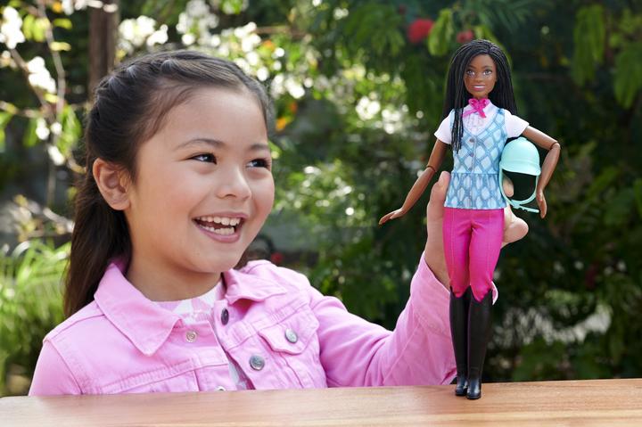 Actual product image Barbie Mysteries: The Mysterious Horse Adventure" Brooklyn" doll with riding outfit