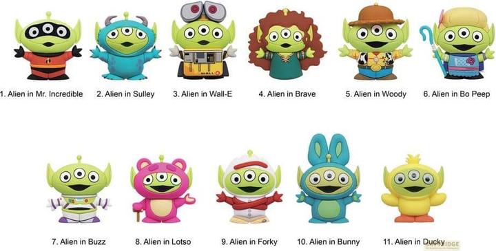 Monogram Int. Toy Story 3D PVC-Taschenanhänger Alien Remix Series 1 Display (24)