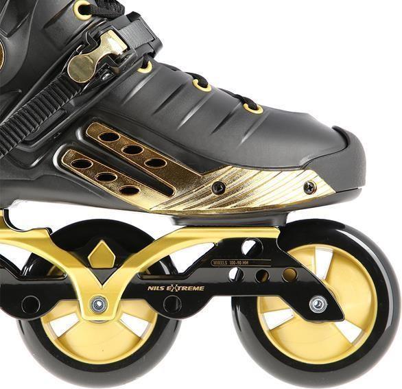 Actual product image Nils Na20006 Black And Gold Size M. 36 Extreme Slalom Inline Skates (36)