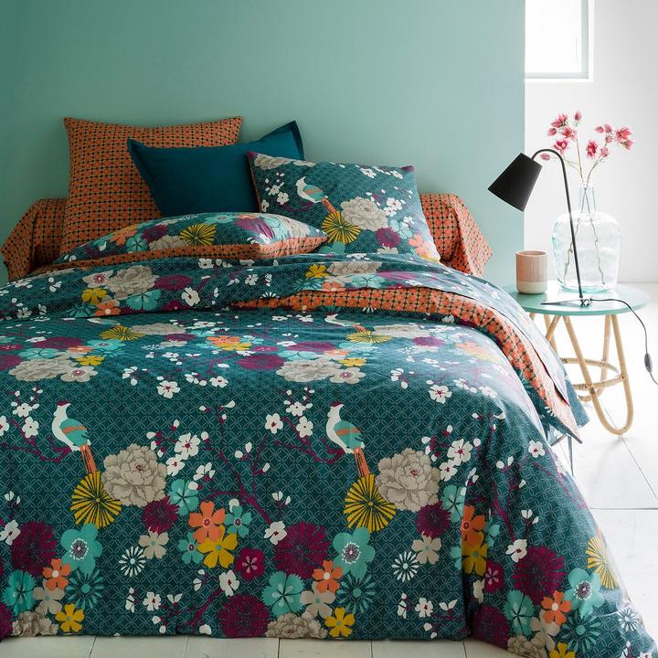 Produktbild La Redoute Interieurs Miss China Bleu Canard (Duvetbezug, 240 x 220 cm)