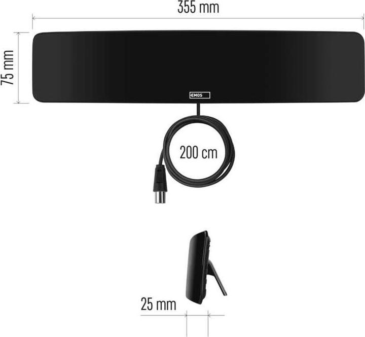 Actual product image Emos J0703 (Indoor antenna, DVB-T / -T2)