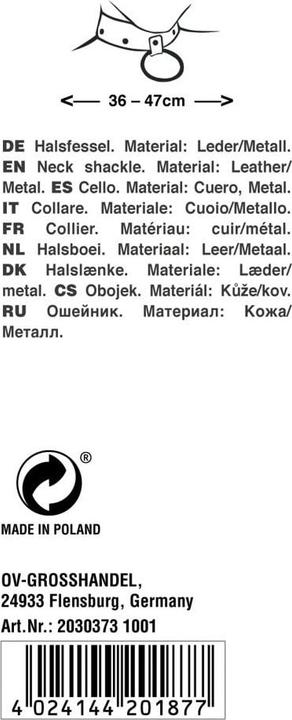 Actual product image Zado Halsfessel
