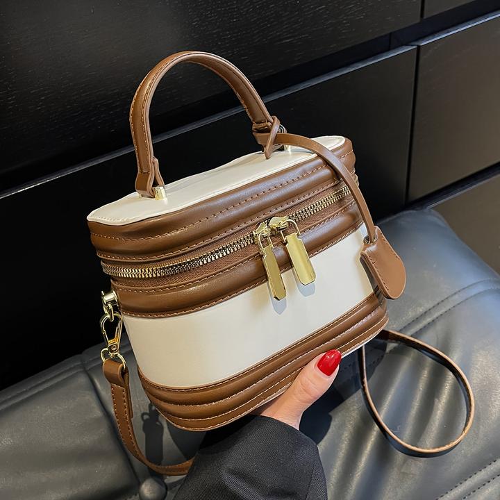 Image du produit Only-Bags.Store Elegante Messenger Bag, verstellbarer Riemen, Reissverschluss, Polyester gefüttert, Randfarbe