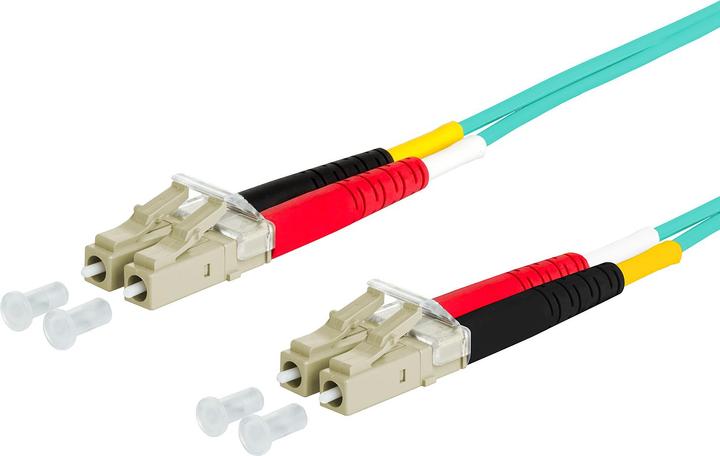Produktbild Metz Connect 151J1JOJO30E OpDAT Patchkabel OM3 LC-D/LC-D MM 3m aqua I-V(ZN)H 50/125 (S/FTP, CAT6, 3 m)