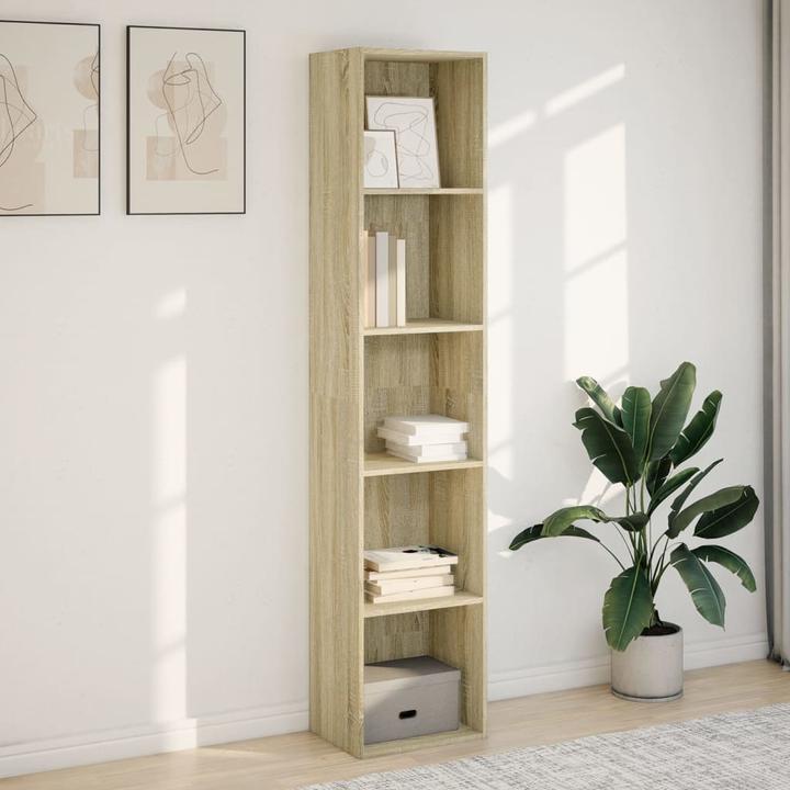 Produktbild VidaXL Bücherregal Regal Standregal Büroregal Aufbewahrungsregal Sonoma-Eiche (40 x 30 x 189 cm)