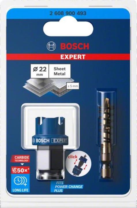Produktbild Bosch Professional Zubehör EXPERT Sheet Metal Lochsäge 22 x 5 mm (22 mm)