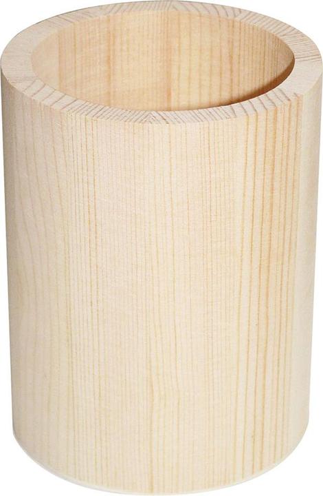 Immagine prodotto Swiss Natura Portapenne di legno, rotondo, naturale, 10 x 8 cm