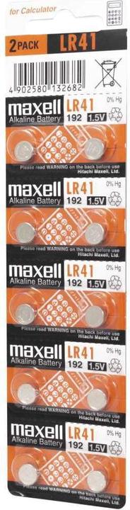 Produktbild Maxell LR41 (10 Stk., LR41, 28 mAh)