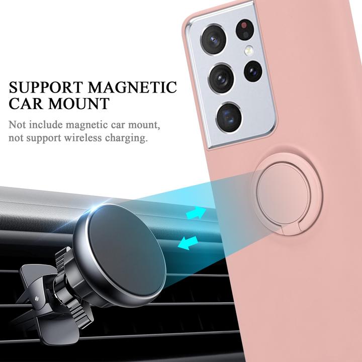 Actual product image Cadorabo TPU Liquid Ring Silicone Case Cover (Samsung Galaxy S22 Ultra)