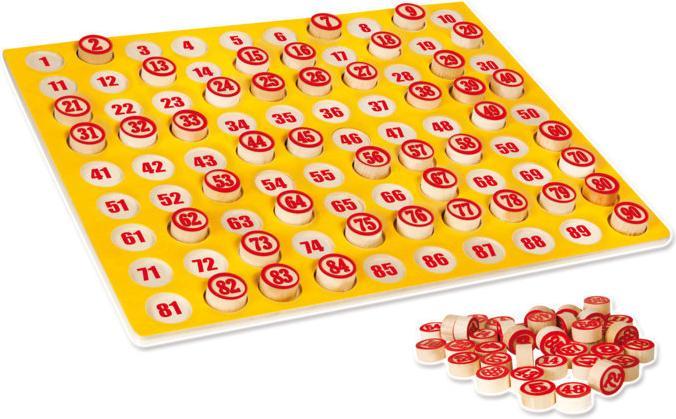 Actual product image Rs Toys Tombola tabellone in legno 48 cartelle