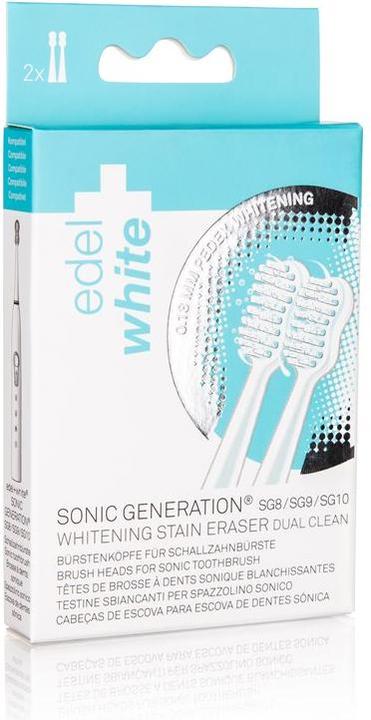 Produktbild Edel + White Whitening Brush Heads Sonic Ersatzbürstenköpfe (2 x)