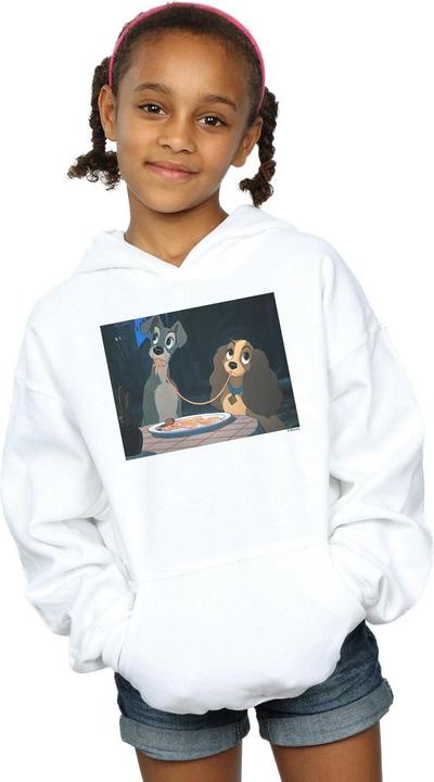 Produktbild Disney Lady And The Tramp Spaghetti Slurp Kapuzenpullover Mädchen (116)