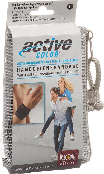 Bort Medical ActivColor Handelenkbandae schwarz L (L)