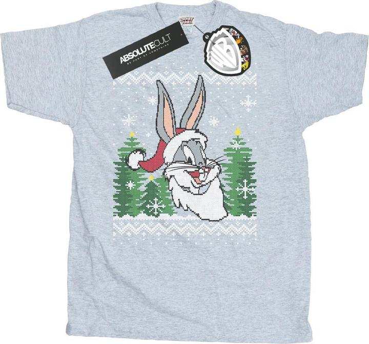 Produktbild Looney Tunes Bugs Bunny Christmas Fair Isle TShirt (M)