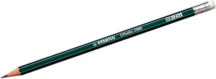 STABILO Pencil with eraser - Othello - single pencil - hardness grade HB (HB, 1 x)