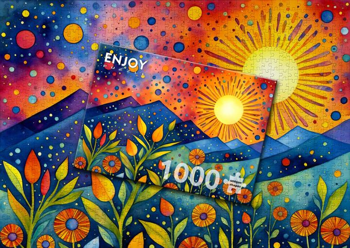 Actual product image Enjoy Puzzle Puzzle 1000 pieces - Sunset Rain (1000 pieces)