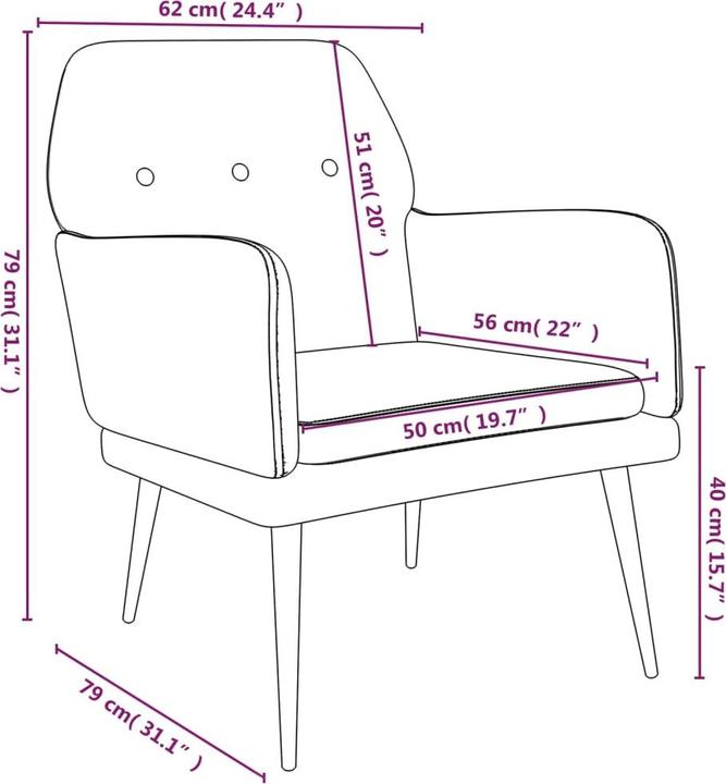 Actual product image VidaXL Sessel