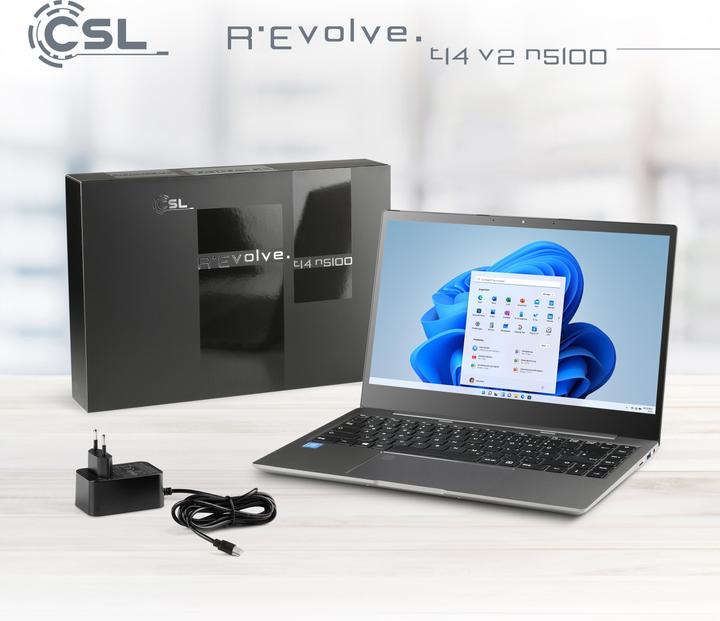 Image du produit CSL Ordinateur portable R" Evolve T14 V2 35.6cm (14 pouces) Full HD Intel® Celeron® N5100 16GB RAM 1TB (14", Intel Celeron N5100, 16 Go, 1000 Go, DE)