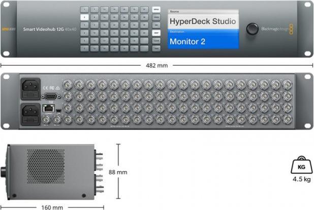 Produktbild Blackmagic Smart Videohub 12G 40x40 (Digital -> Digital)