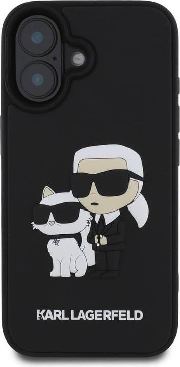 Image du produit Karl Lagerfeld 3D Rubber Karl and Choupette Case for iPhone 16 Black (Apple iPhone 16)