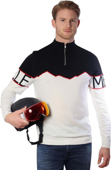Actual product image Bellemere Pullover Half-Zipped Cashmere Blend Sweater (L)