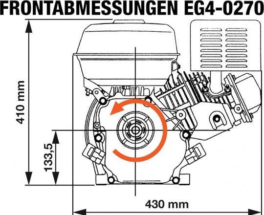 Actual product image Rotek - Benzinmotor Engine EG4-0270-5H-KW25x88.2(S2)