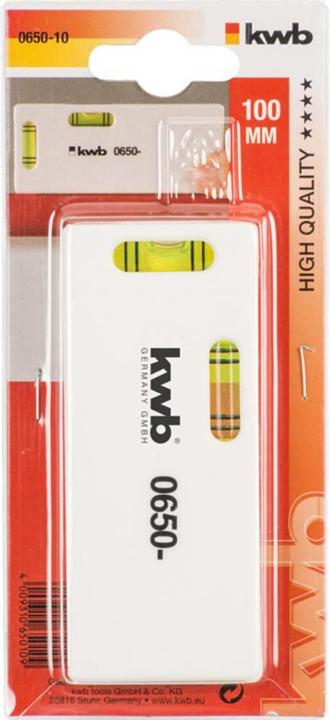 Actual product image kwb 065010 Mini spirit level 100 mm (10 cm)