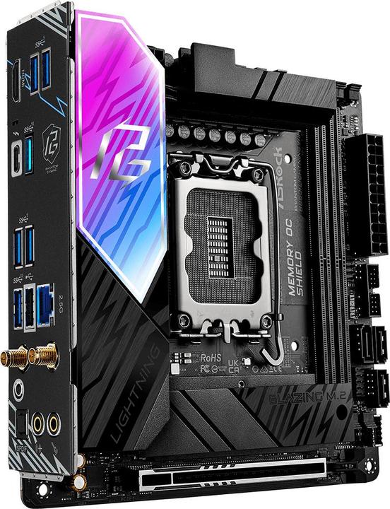 Image du produit AsRock MB Intel 1851 B860I Lightning WiFi (Prise S1, Intel B860, Mini-ITX)