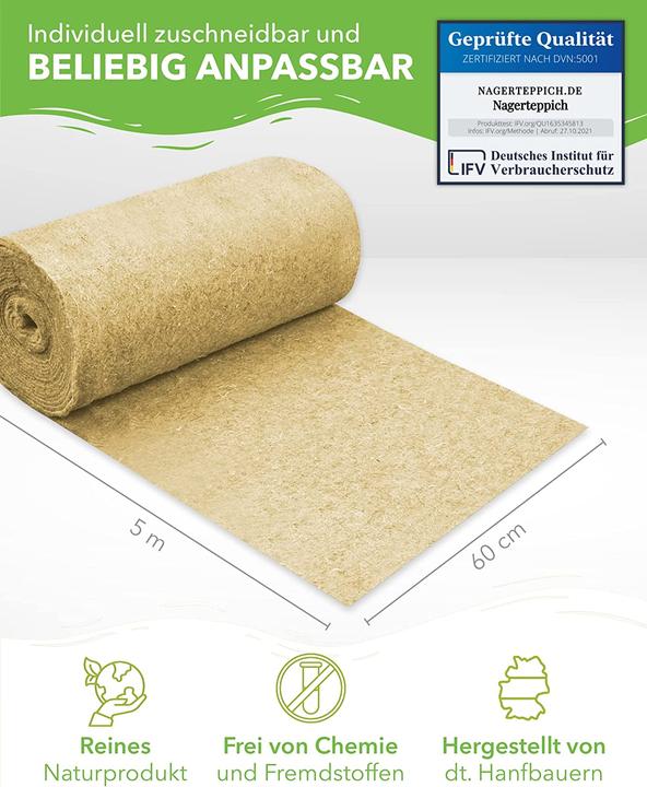 Produktbild Nagerteppich.de Nagerteppich aus Hanf