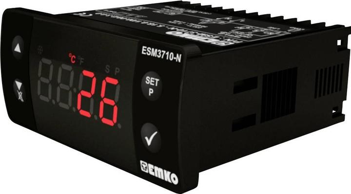 Actual product image Emko Temperature Controller ESM 3710 N Pt100 50 to 400 °C Relay 16 A (L x W H) 71 76 34.5 mm