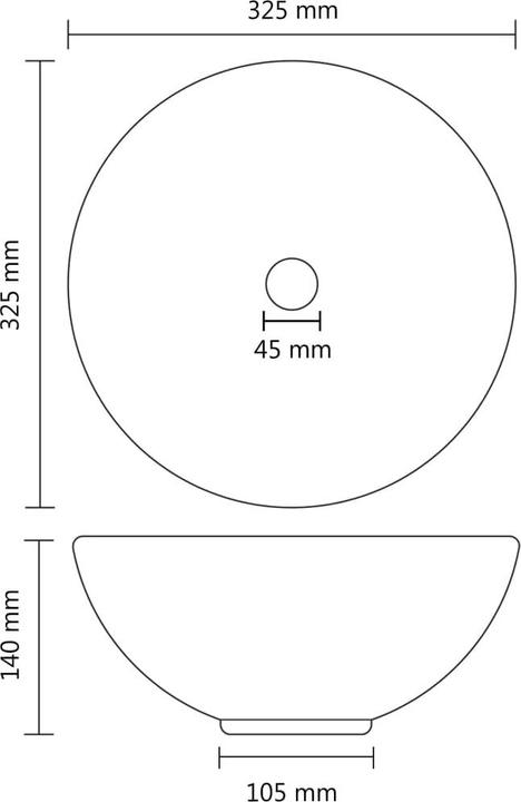 Actual product image VidaXL Natsuko (325 mm, 325 mm)