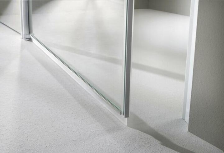 Actual product image Hüppe Design pure folding door, left-hand fixing, width 800mm, height 2000mm, installation on tiled (211 cm, 88 cm, 200 cm)