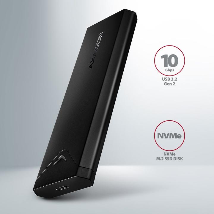 Produktbild Axagon Boitier externe USB 3.2 EEM2-UB2 - NVMe M.2 Type 2280 (Noir) (M.2 2280)