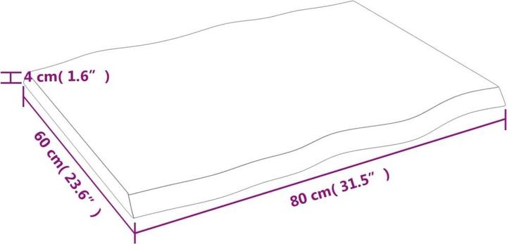 Produktbild VidaXL Chaim (80 x 60 x 4 cm)