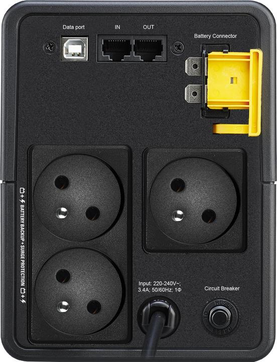 Produktbild APC Back-UPS BX Series BX750MI-FR - USV - Wechselstrom 230 V (0.75 VA, 410 W, Line-Interaktiv USV)