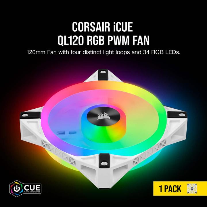 Produktbild Corsair iCUE QL120 RGB (120 mm, 1 x)