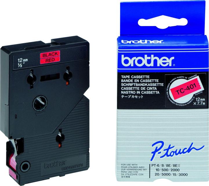 Actual product image Brother P-Touch (1.20 cm, Red)