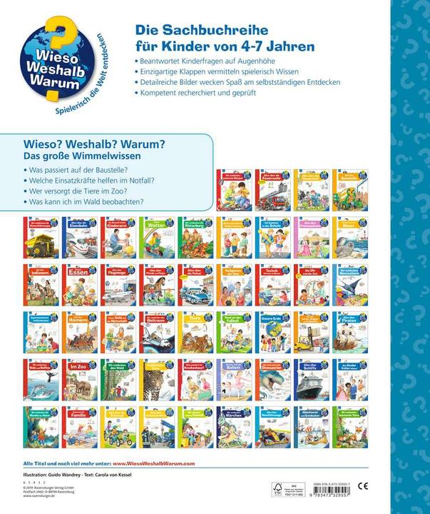 Immagine prodotto Ravensburger Das grosse Wimmelwissen (Tedesco, Carola di Caldaia, 2019)
