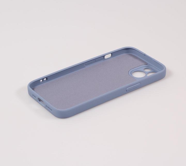 Actual product image PhoneLook Soft shell silicone cover with MagSafe and camera protection grey (Apple iPhone 15 Plus)