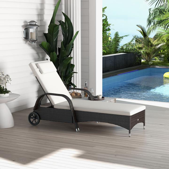 Image du produit Outsunny Chaise longue de jardin (200 cm)