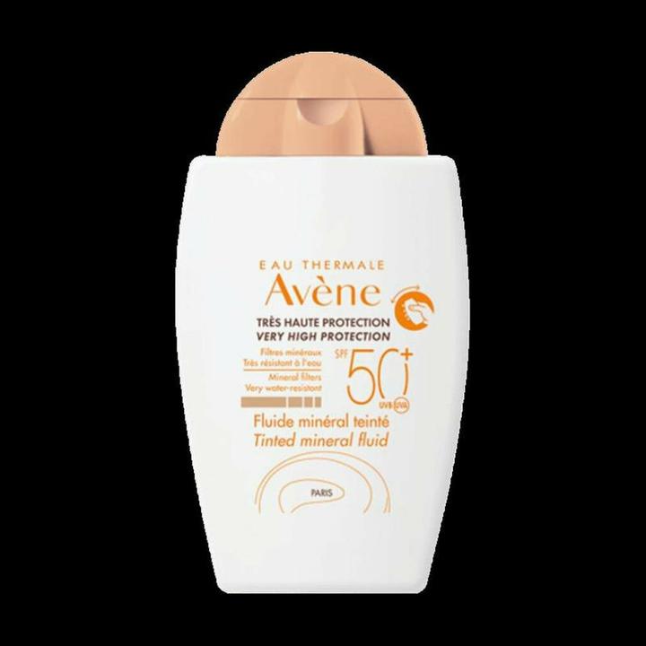 Actual product image Avène Solar fluid mineral tinted SPF50+ (Suntan cream, SPF 50+, 40 ml, 71 g)